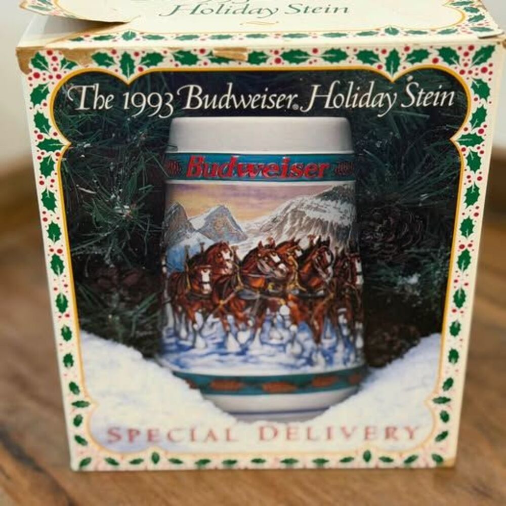 The 1993 Budweiser Holiday Stein - Special Delivery